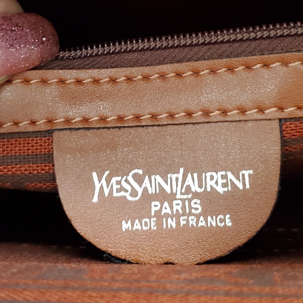 Vintage Yves Saint Laurent YSL Tote 1970s Beige - Picture 4 of 8